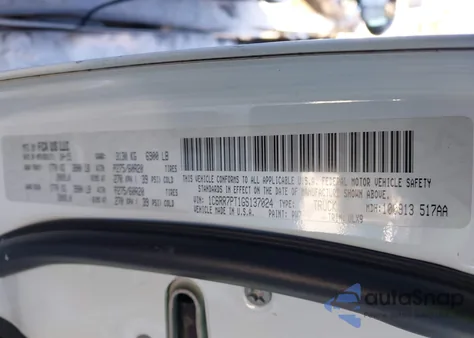 2016 Ram 1500 Longhorn Limited z USA, uszkodzony, nr VIN 1C6RR7PT1GS137024